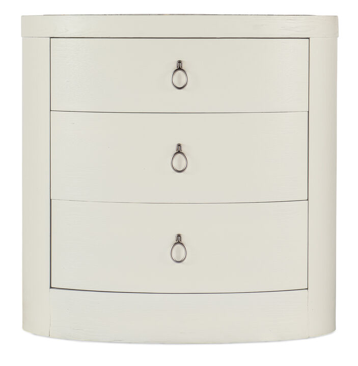 Serenity Wavecrest Oval Nightstand
