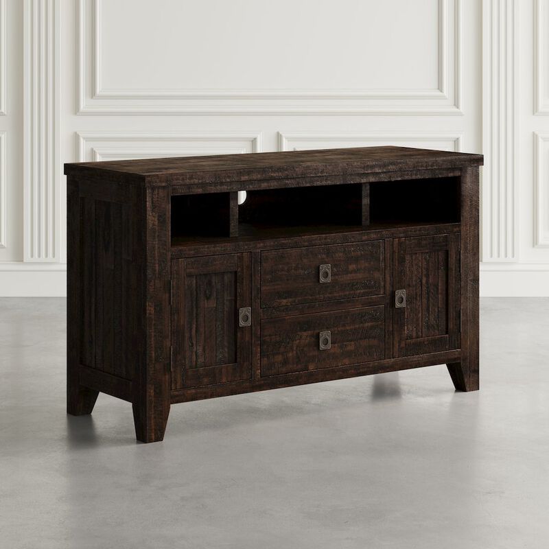 Jofran Kona Grove Distressed Rustic Solid Wood 50 Media Unit