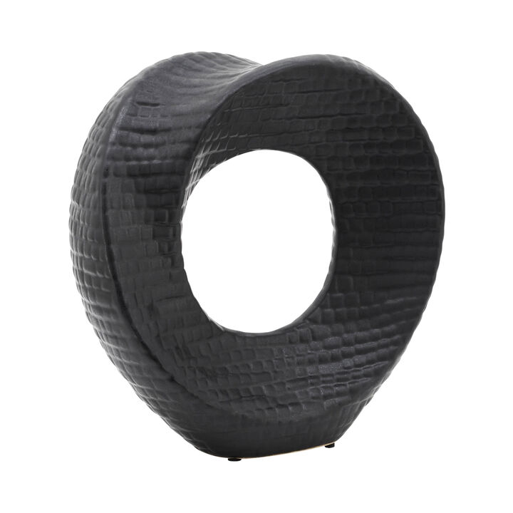 Black 8" Textured Table Decor