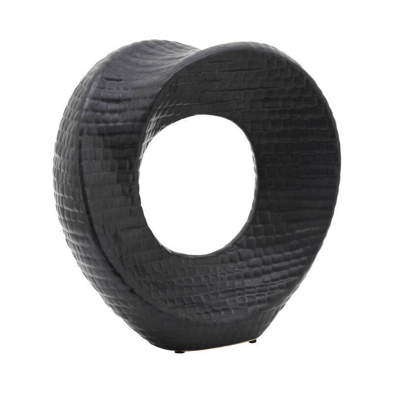 Black 8" Textured Table Decor
