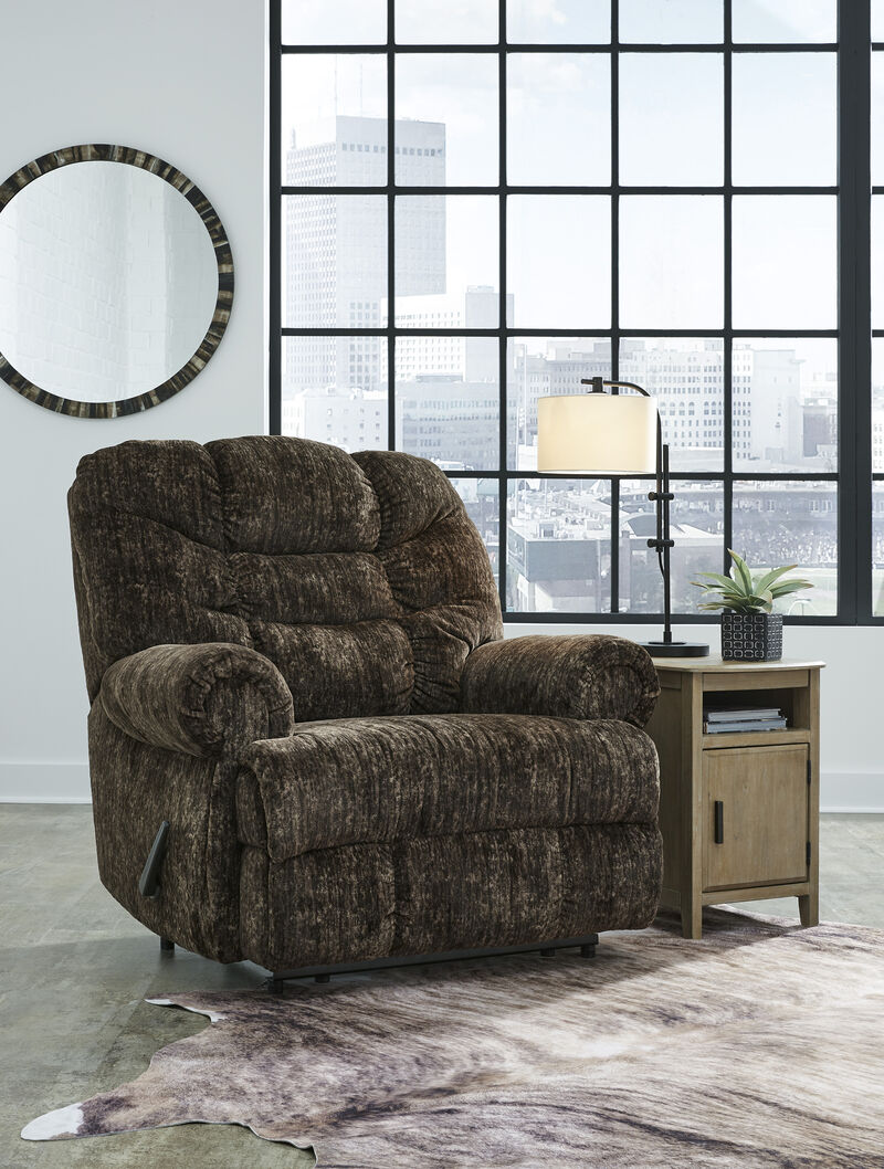 Movie Man Oversized Manual Recliner, Brown