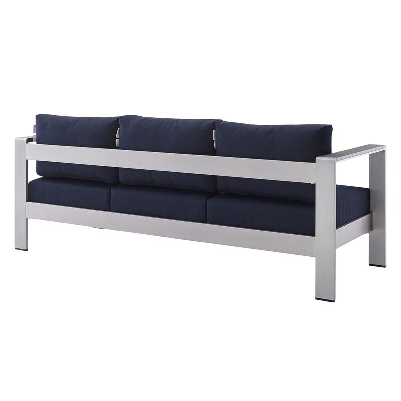 Modway - Shore Sunbrella® Fabric Aluminum Outdoor Patio Sofa