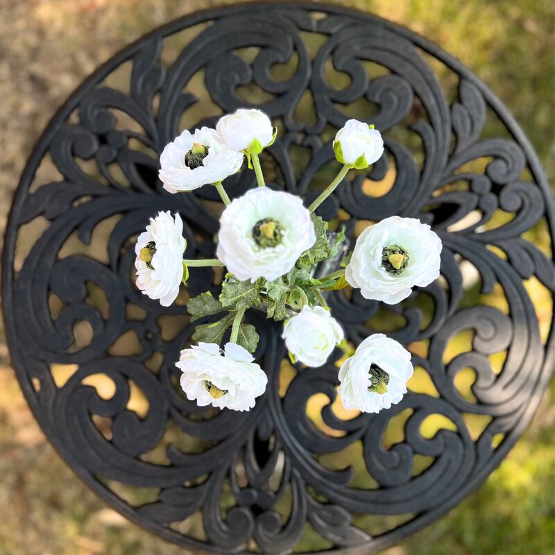 Ranunculus Silk Flowers in Vase