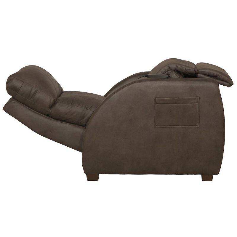 Catnapper Relaxer Power Lay Flat Recliner with Power Adjustable Headrest and Lumbar
