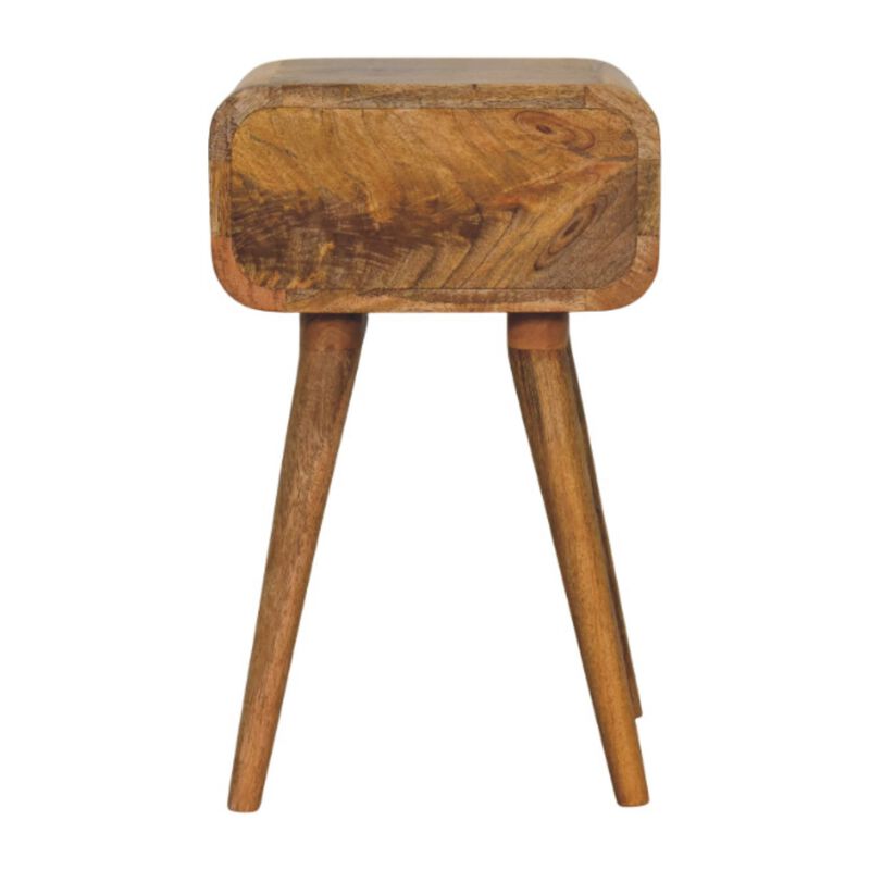 Artisan Furniture Solid Wood Avora Mini Oak-ish Nightstand with 1 drawer