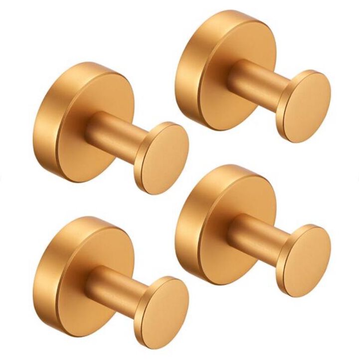 Round Base Wall-Mounted Coat Hook with Screws Sturdy Hanger for Entryway & Closet