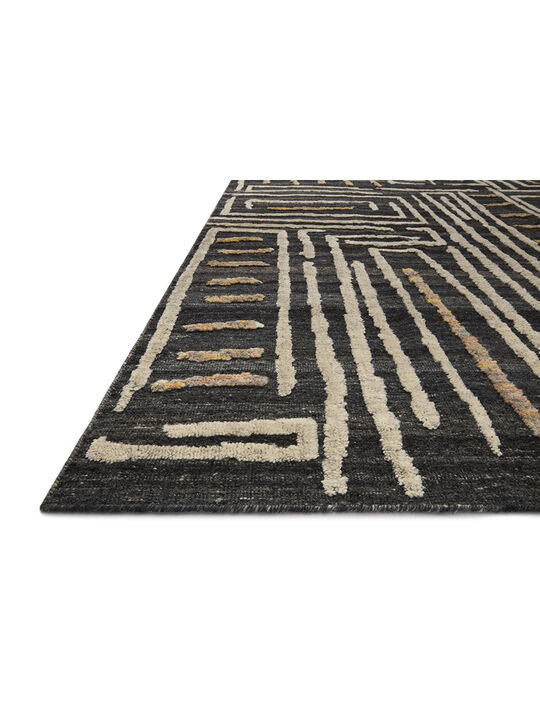 Naomi NAO05 Charcoal/Natural 18" x 18" Sample Rug