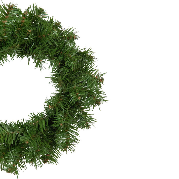 Deluxe Dorchester Full Pine Artificial Christmas Wreath  24-Inch  Unlit