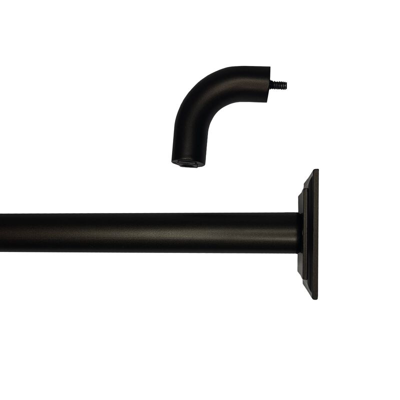 BlackOut Room Darkening Curtain Rod Set, Two Mounting Options, Adjustable length from 28" to 48"