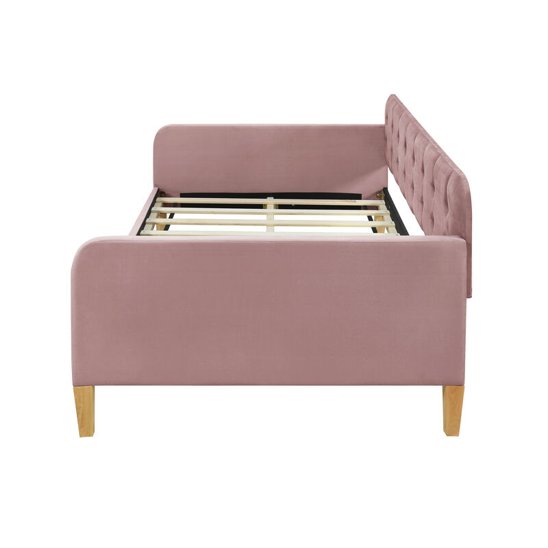Merax Modern Upholstered Daybed with 4 Support Legs