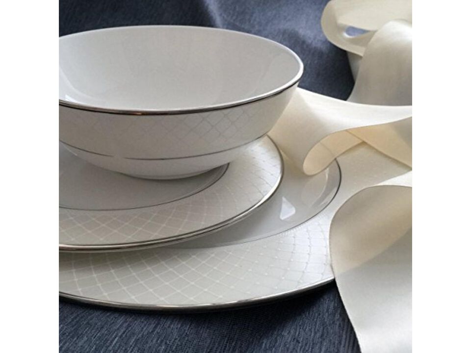 Lenox Venetian Lace 5 Piece Place Setting, 5-Piece Place Setting, Lenox Venetian Lace Fine Dinnerware