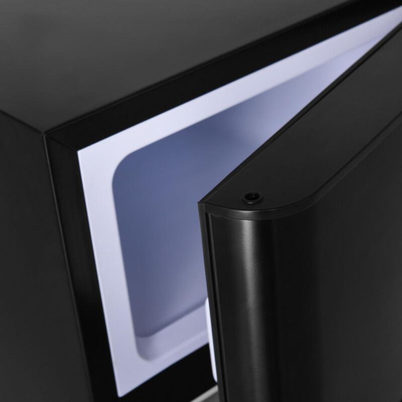 Costway 3.2 cu ft Compact Stainless Steel Refrigerator