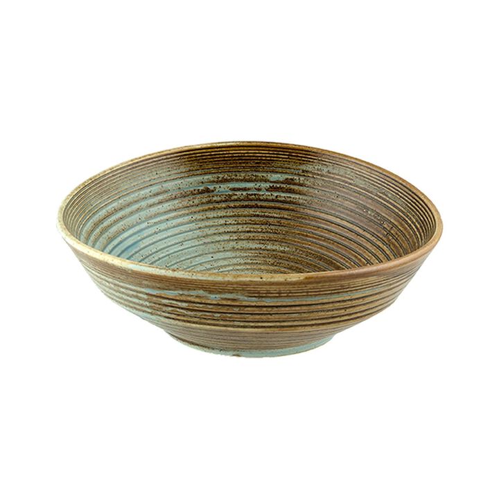 Coral dia.7.5" h:2.5" 24 oz. Round Decorated Porcelain Bowl (Set of 4)