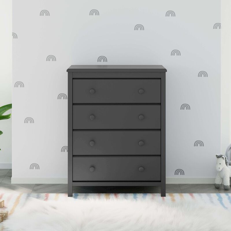 Storkcraft Alpine 4 Drawer Chest (Gray)