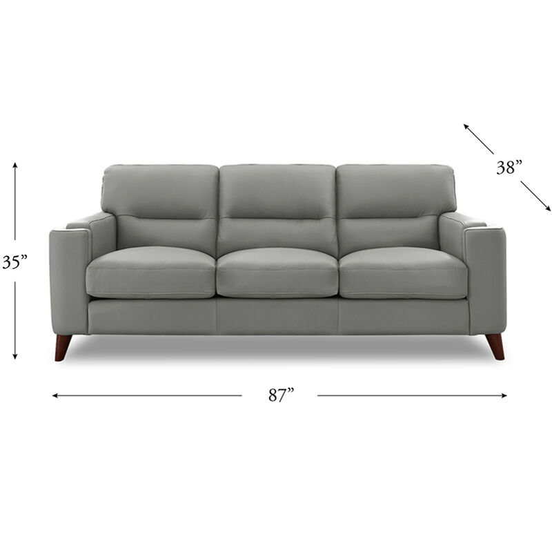 Elm Top Grain Leather Sofa