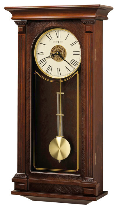 Howard Miller 625524 Howard Miller Sinclair Wall Clock 625524 Cherry Bordeaux