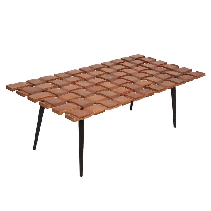 Carolina Living Waverly Coffee Table - Honey Gold/Black