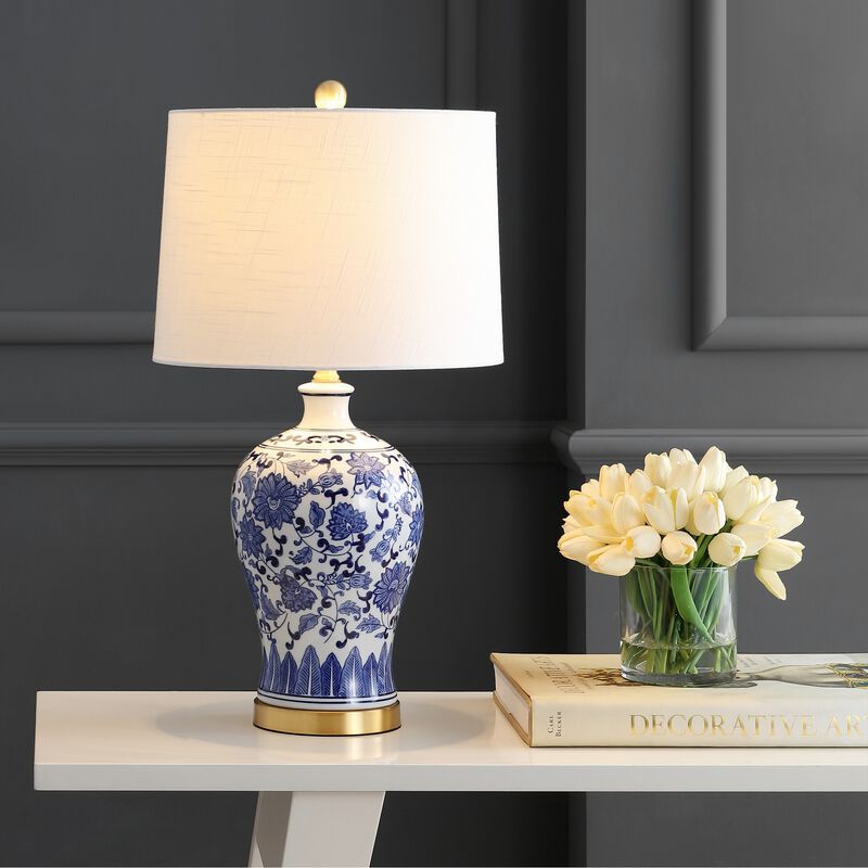 Jennifer Ceramic/Metal LED Table Lamp