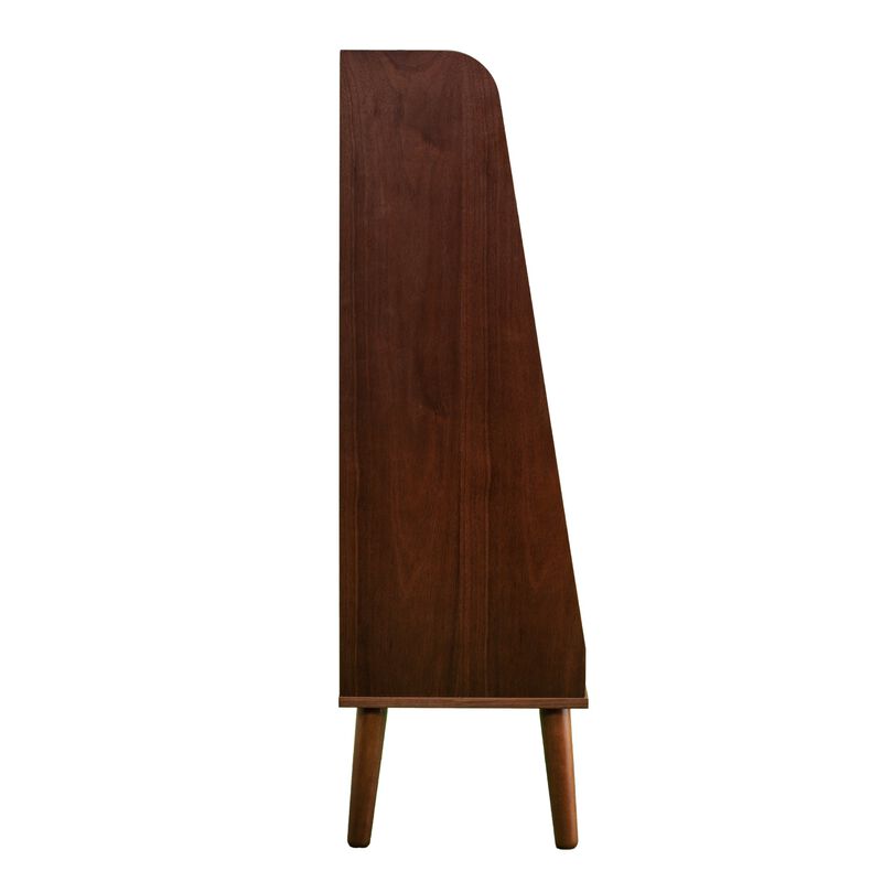 SEI Furniture Berritza Bookcase, Walnut
