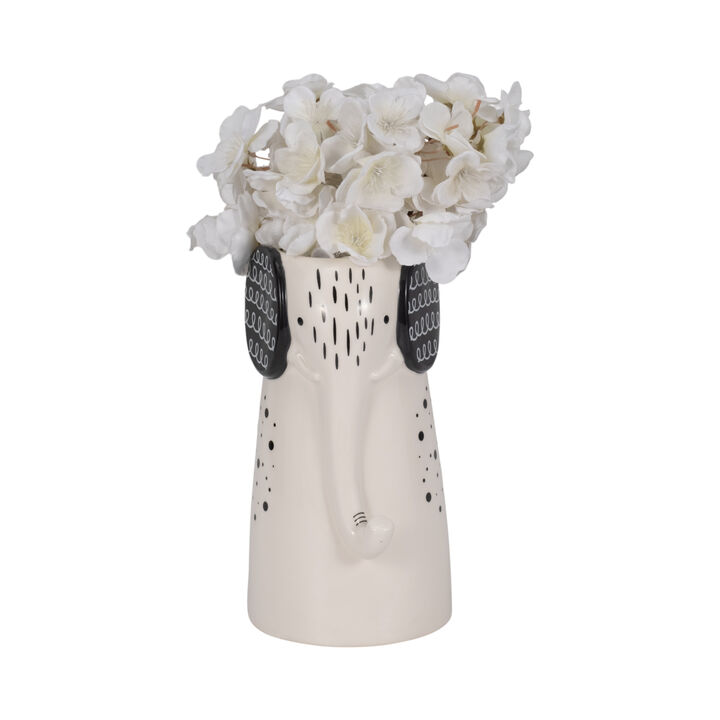 9" Elephant with Vase Opening