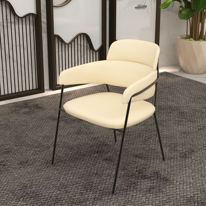 LeisureMod Axis Collection Modern Dining Chair - Set of 2