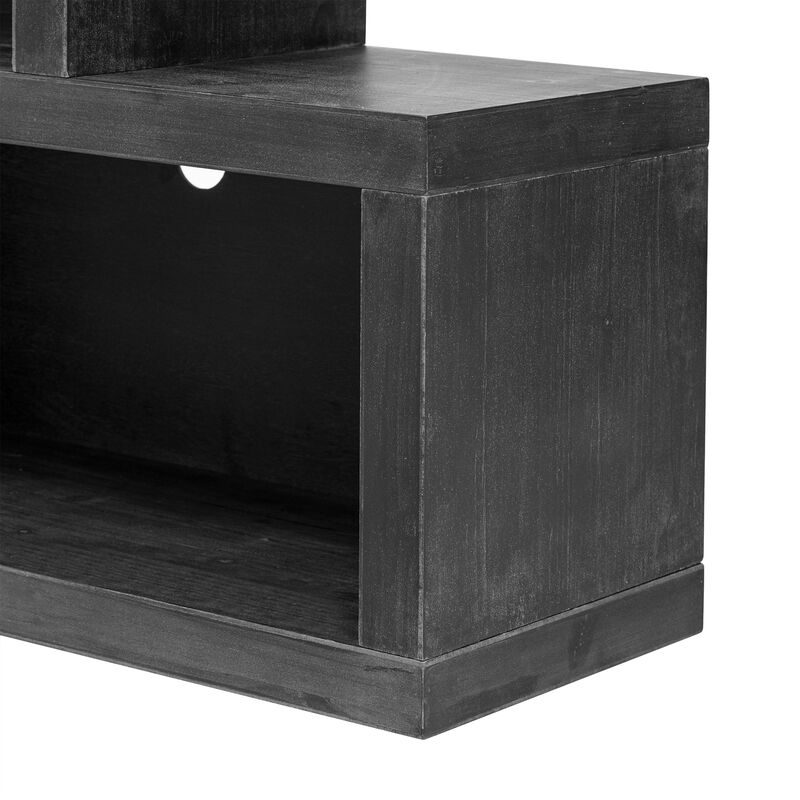 Merax Retro Console Table with 2-Tier Open Shelf