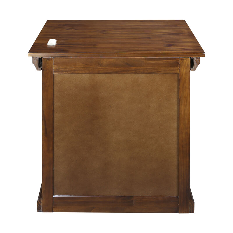 Casual Home Lincoln Nightstand Compartment, Concealment Furniture, Mocha