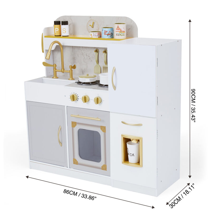 Teamson Kids - Versailles Bungalow Classic Play Kitchen - White