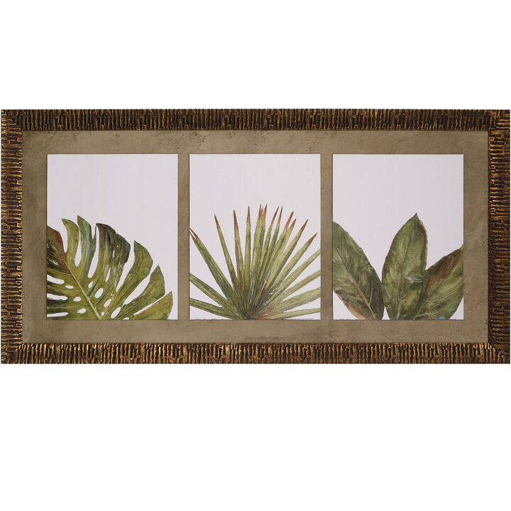 Organic Triptych Framed Print