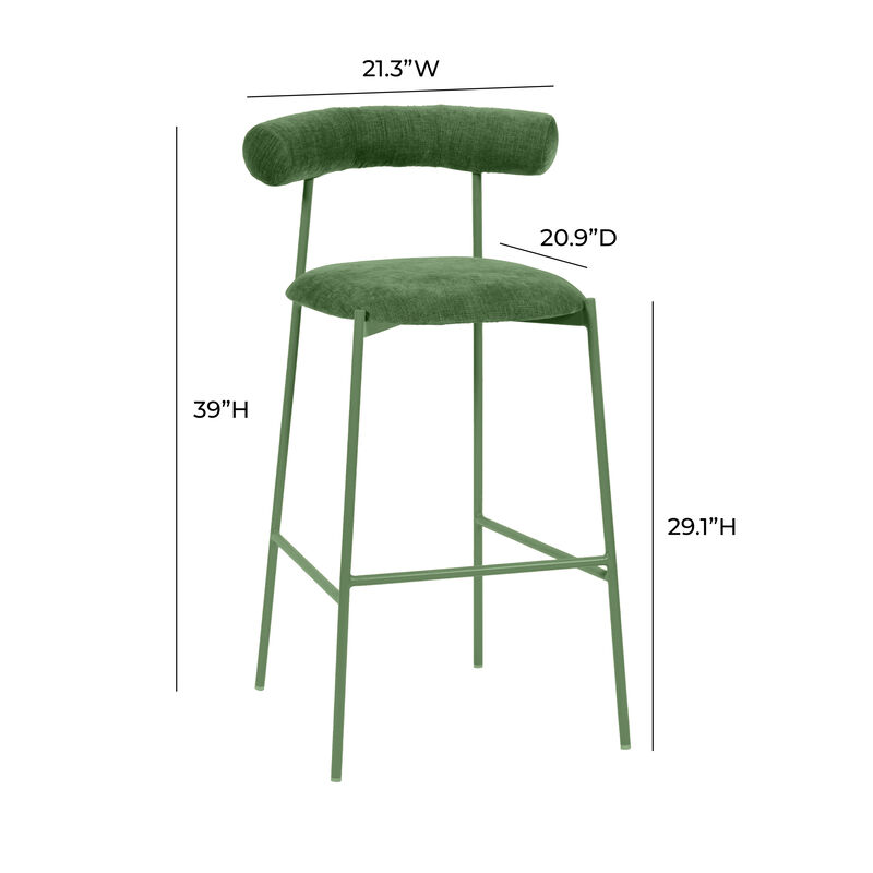 Liliana Mauve Velvet Bar Stool