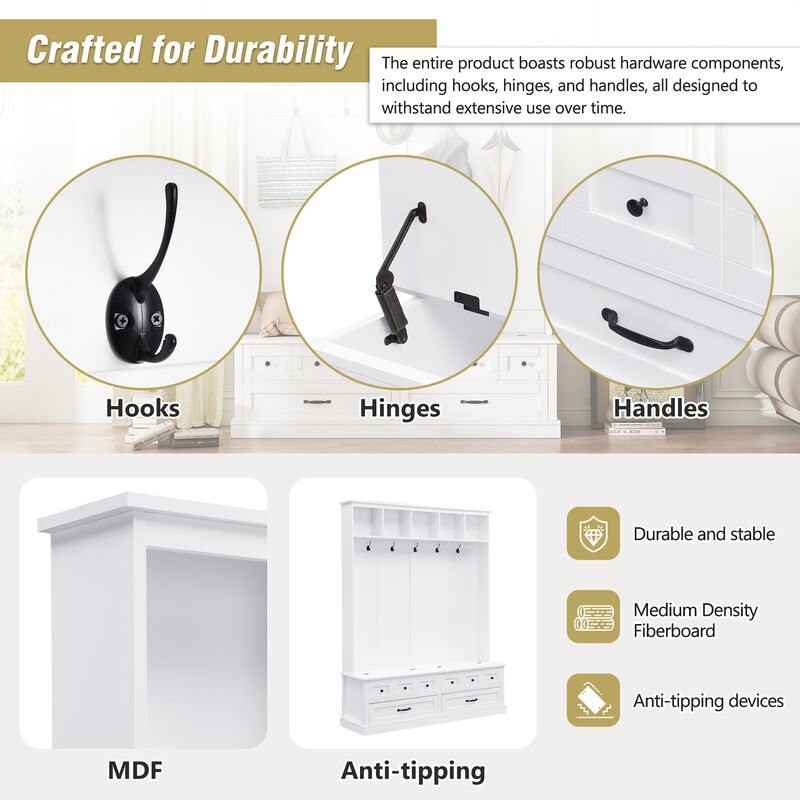 Merax Elegant Hall Tree with 5 Hooks