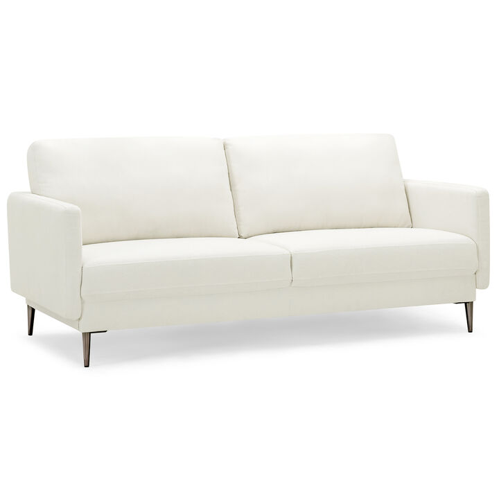 Fabric Sofa Couch Living Room Small Apartment Furniture w/ Metal Leg