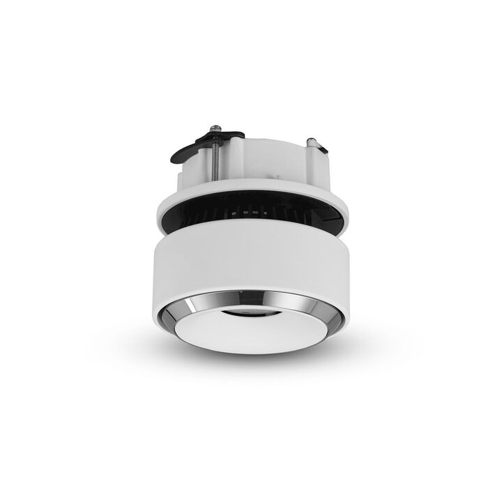 VONN Lighting LED Flush Mounted Adjustable Downlight, Stock Item Beam Angle 36, White