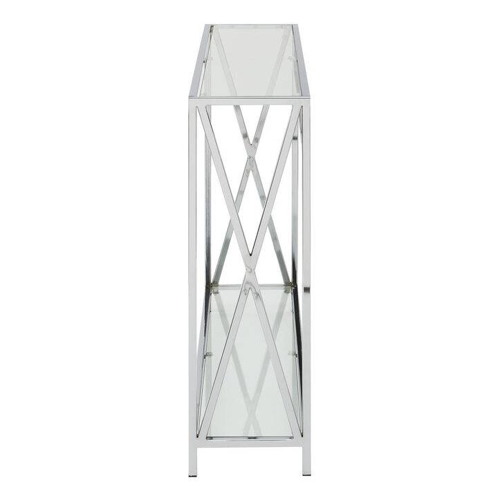 Convenience Concepts Oxford Chrome Console Table
