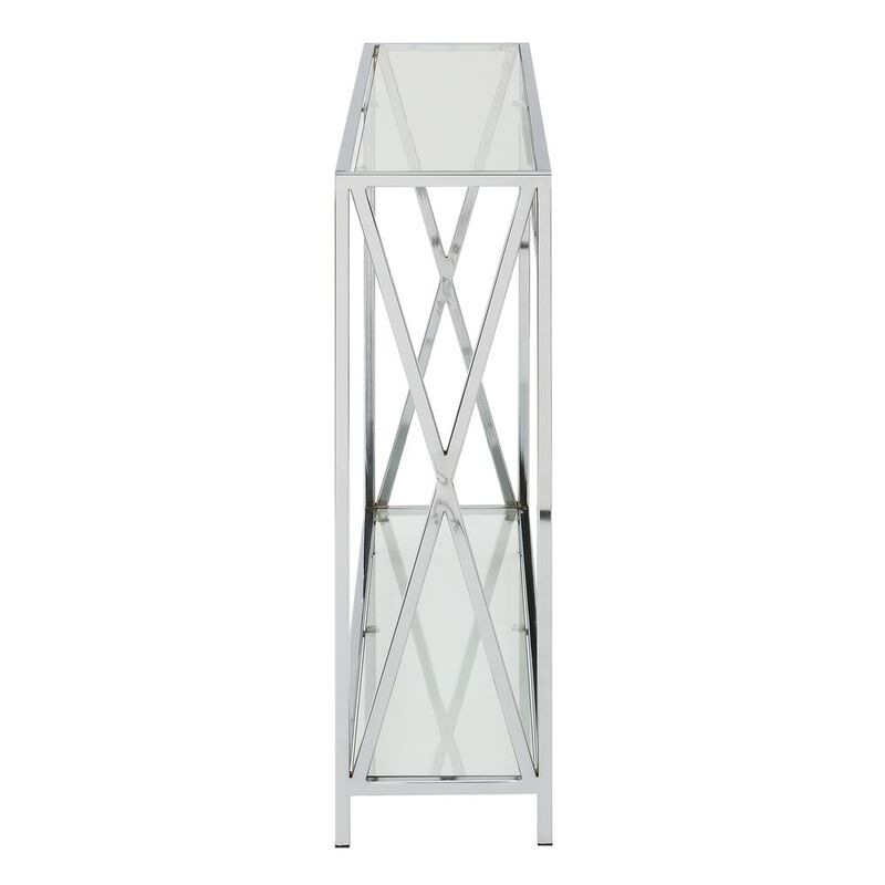 Convenience Concepts Oxford Chrome Console Table