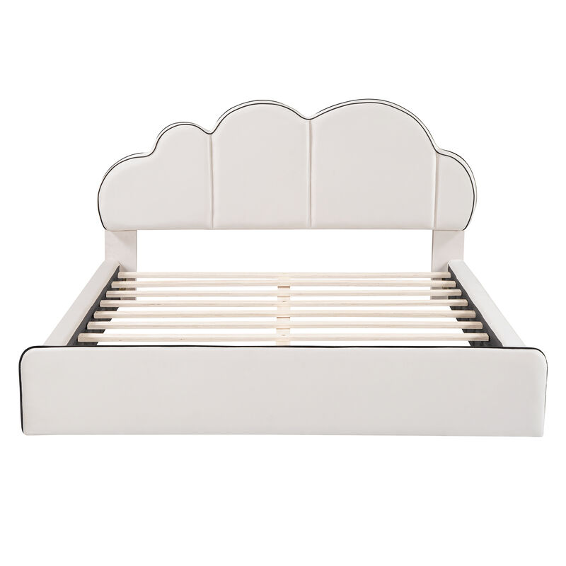 Merax Upholstered Platform Bed with Headboard