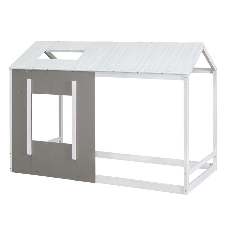 Merax House Platform with Roof and Window
