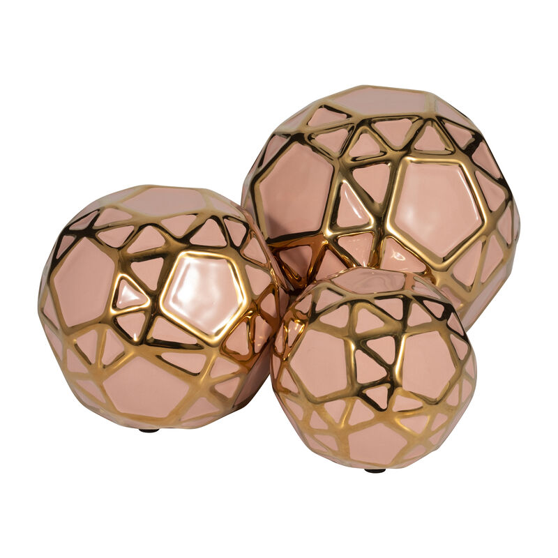 Orbs Blush/gold Set