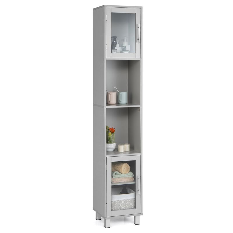 Tall Tower Bathroom Storage Cabinet and Organizer Display Shelves for Bedroom