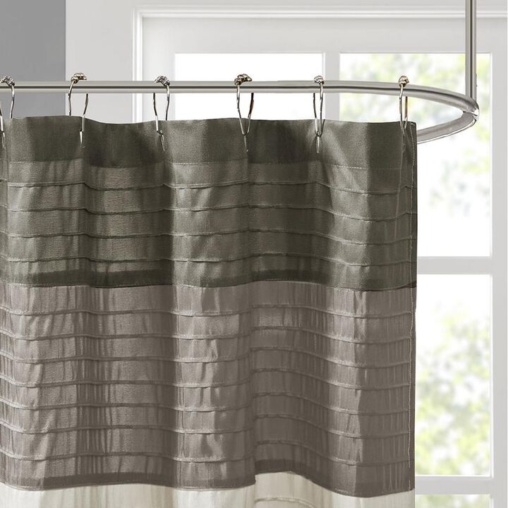 Belen Kox Classic Dupioni Faux Silk Shower Curtain, Belen Kox