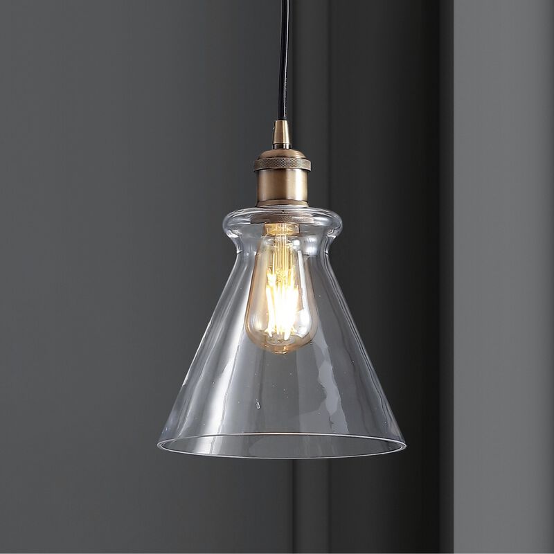 Goldwater Adjustable Drop Metal/Glass LED Pendant