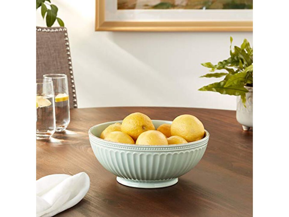 Lenox French Perle Groove Ice Blue Medium Bowl