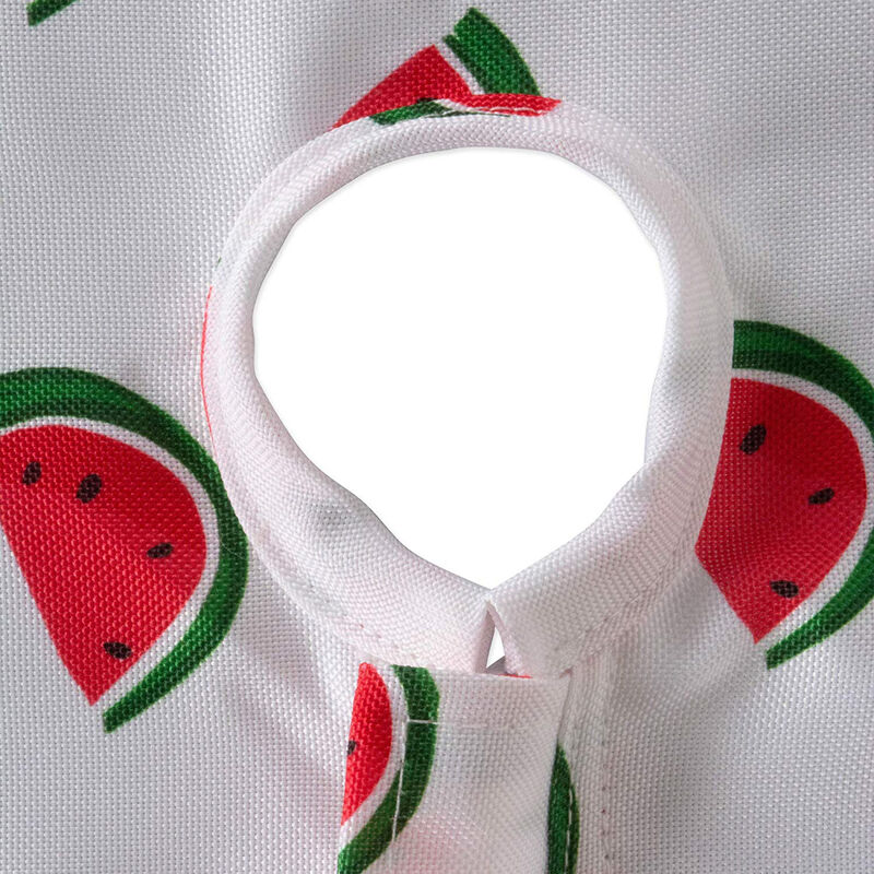 60" Zippered Round Outdoor Tablecloth with Watermelon Print Design