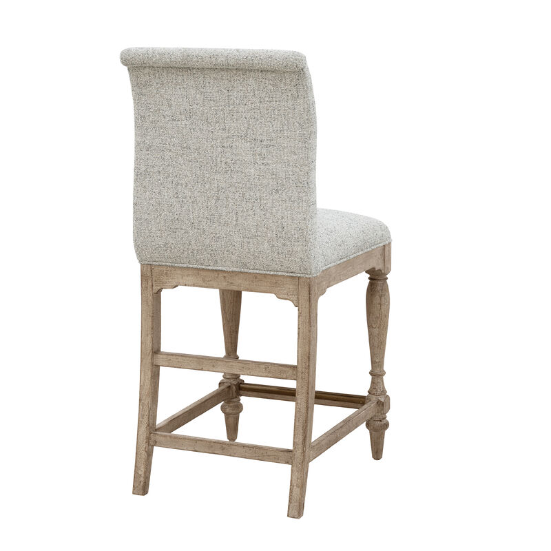 Higgins Street Upholstered Back Stool