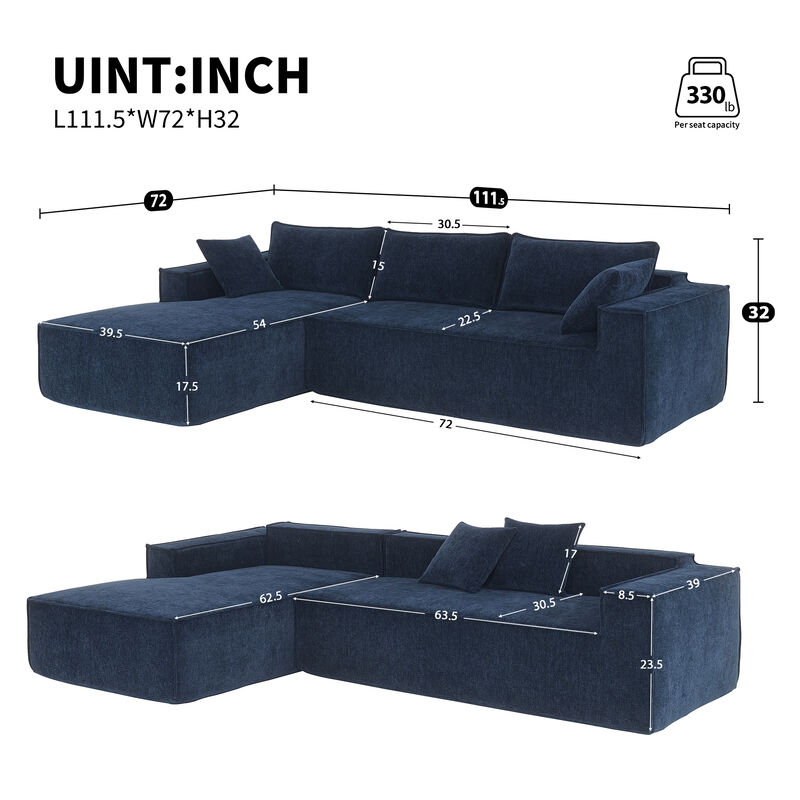 Minimalist Style Modular Sectional Sofa