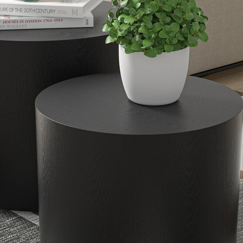 Black Oak Veneer Table Set for Any Room