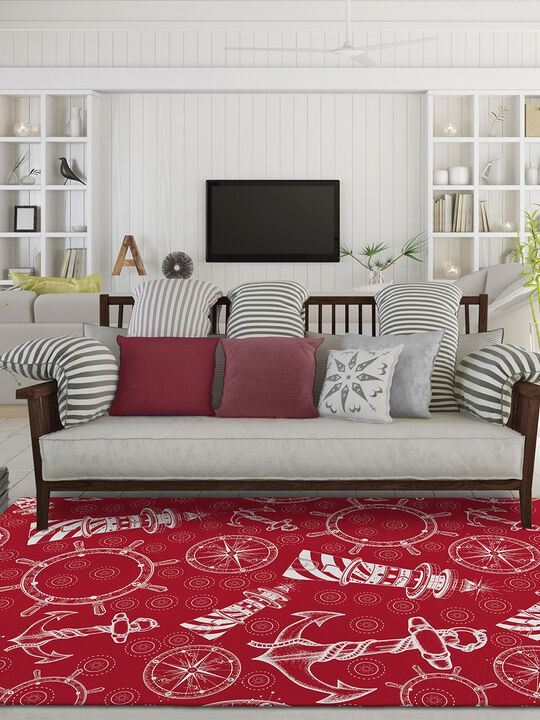 Harbor HA9 Red 8' x 10' Rug