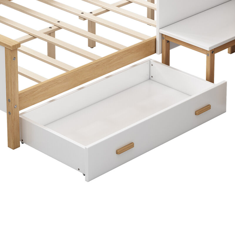 Merax Wooden House Bed Frame with Drawer
