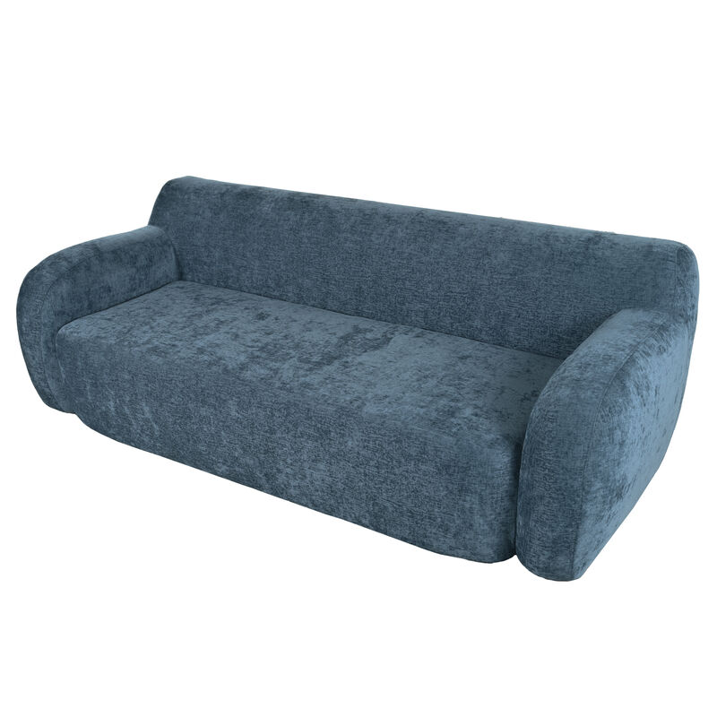 Merax Minimalist Curved Upholstered Sofa