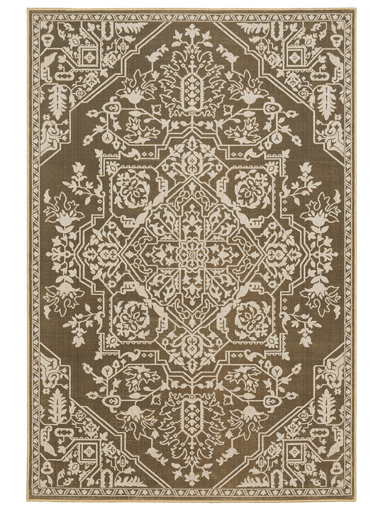 Intrigue 3'10" x 5'5" Gold Rug